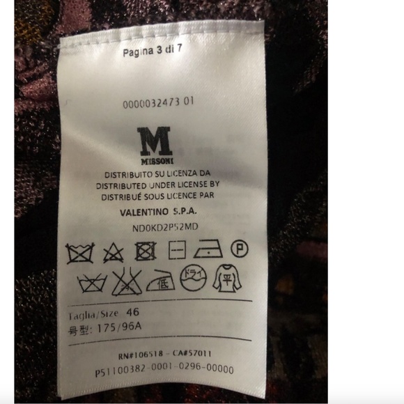 Missoni Metallic Patterned Fit-&-Flare Long Sleeve Dress - Picture 13 of 14